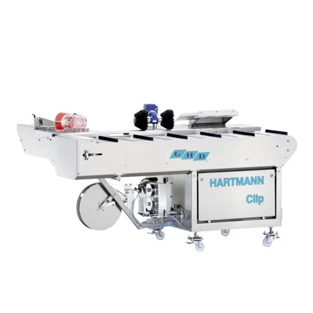 Félautomata closing and clipping machine